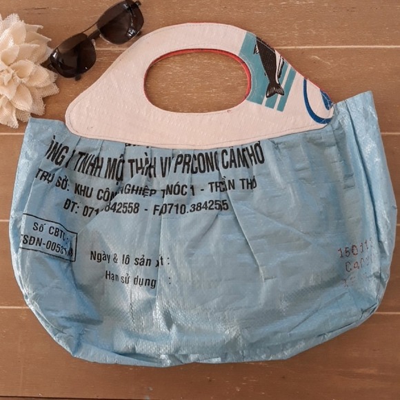 Unique Reversible Earth Friendly Tote Bag - Picture 4 of 5